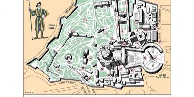 Карта розташування музей Ватикану 